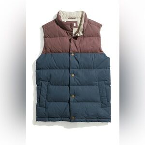 Marine Layer Huckberry Men’s Flannel Lined Puffer Vest Large